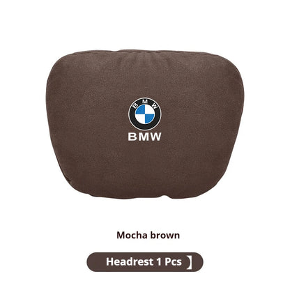 BMW Suede Neck Pillow & Lumbar Cushion