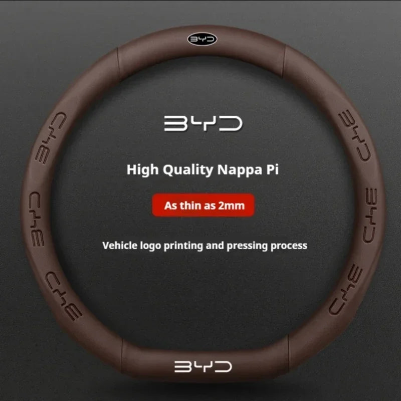 BYD Premium Leather Steering Wheel Cover