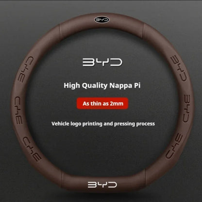 BYD Premium Leather Steering Wheel Cover