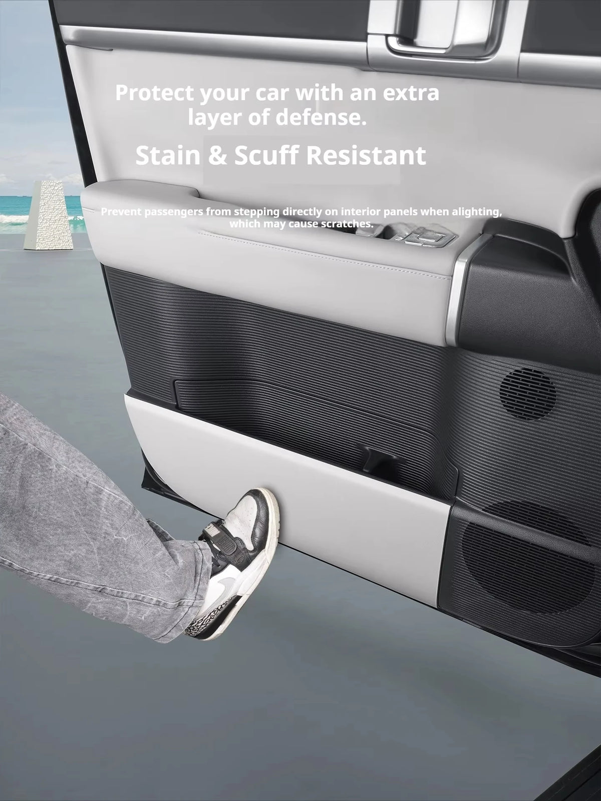 BYD Ti7 Leather Door Anti-Kick Protector Pads