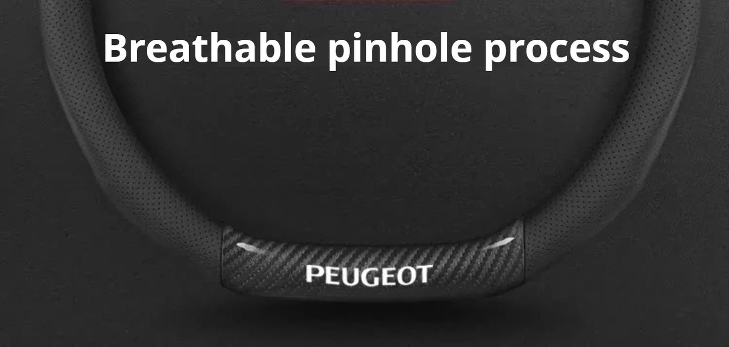Peugeot Leather Steering Wheel Cover - D Type Black A