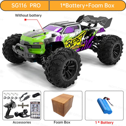 RC 4WD Drift Car, High-Speed Racing (80/40KMH) - SG116 PRO 1B FB