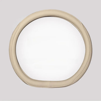 Leather Car Steering Wheel Cover – Universal Fit, 15 Inch (38 cm)