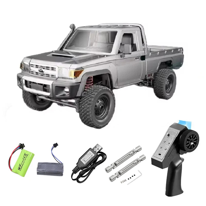 MN82 Series RC Pickup Truck – 4WD Off-Road Climbing Car - MN82 Red-1B
