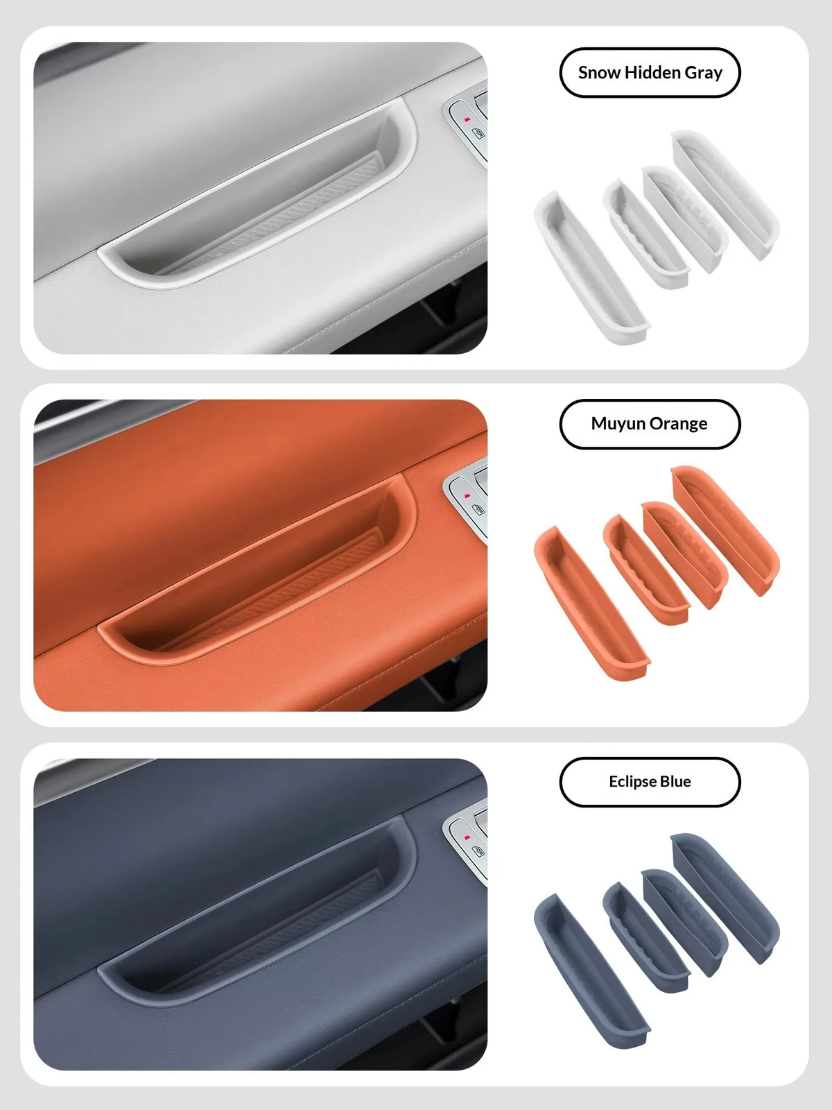 BYD Ti7 Door Handle & Rear Air Vent Organiser Set