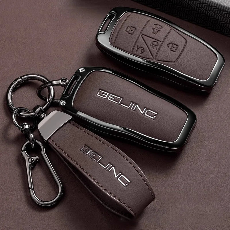BAIC Leather Key Case