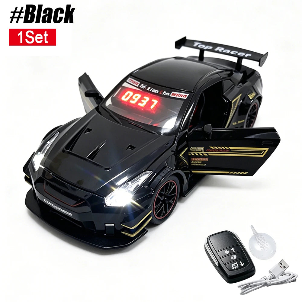 Rechargeable LED Hypercar Model Alarm Clock with Remote Control