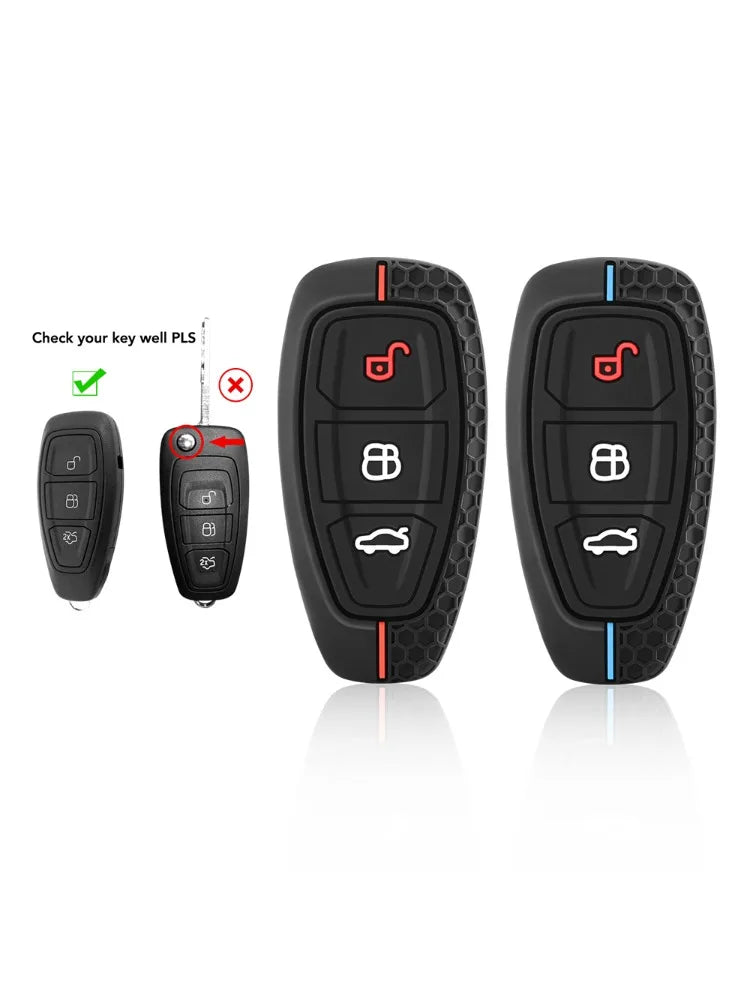 Ford Silicone Key Case — Focus, Kuga, Fiesta, Puma, Transit