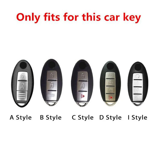 Zinc Alloy Folding Car Key Shell Nissan Maxima Altima Versa Sentra