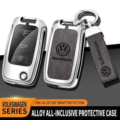 VW Polo Tiguan Golf Jetta Beetle Zinc Alloy TPU Key Case Cover