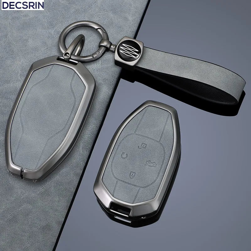 Zinc Alloy Leather Key Case Cover for GAC Trumpchi GS7 GS8 Remote