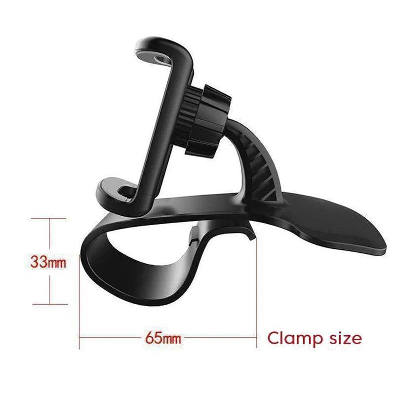 360° Rotatable Car Phone Holder – Universal Dashboard & Windshield Mount Stand - 