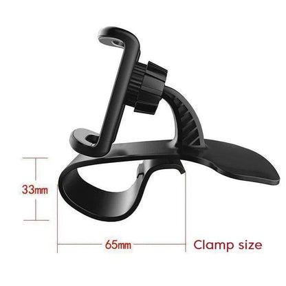 360° Rotatable Car Phone Holder – Universal Dashboard & Windshield Mount Stand - 