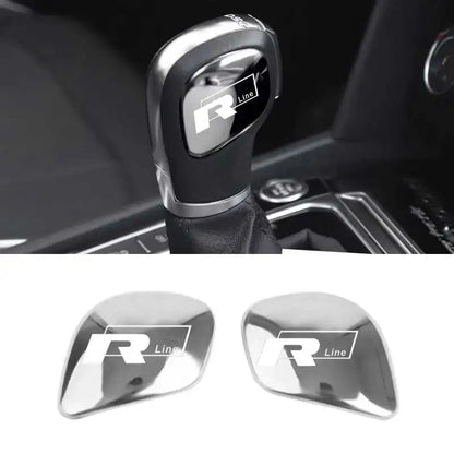 VW R-Line Gear Shift Knob Emblem Stickers