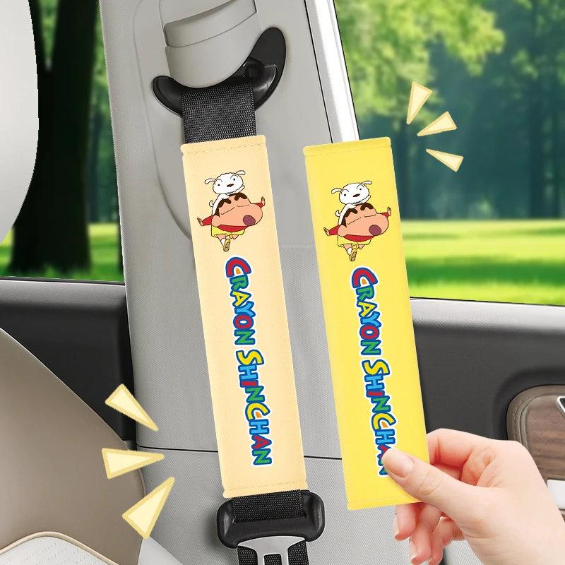 Crayon Shin-chan Soft Plush Car Seat Belt Shoulder Pad Covers