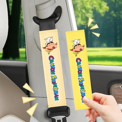 Crayon Shin-chan Soft Plush Car Seat Belt Shoulder Pad Covers