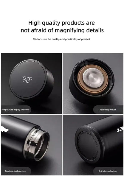 Chevrolet Stainless Steel Smart Thermos 500ML - A-Black