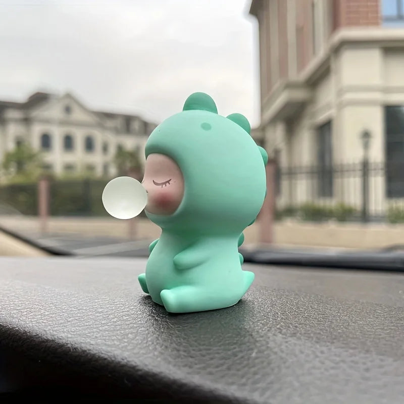Bubble Dinosaur Car Dashboard Ornament