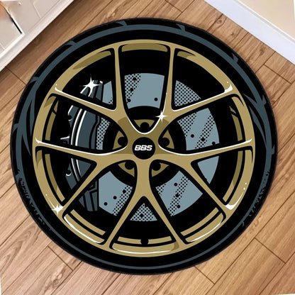 Wheels Carpet – Soft Rug for Living Room, Bedroom, & Bathroom