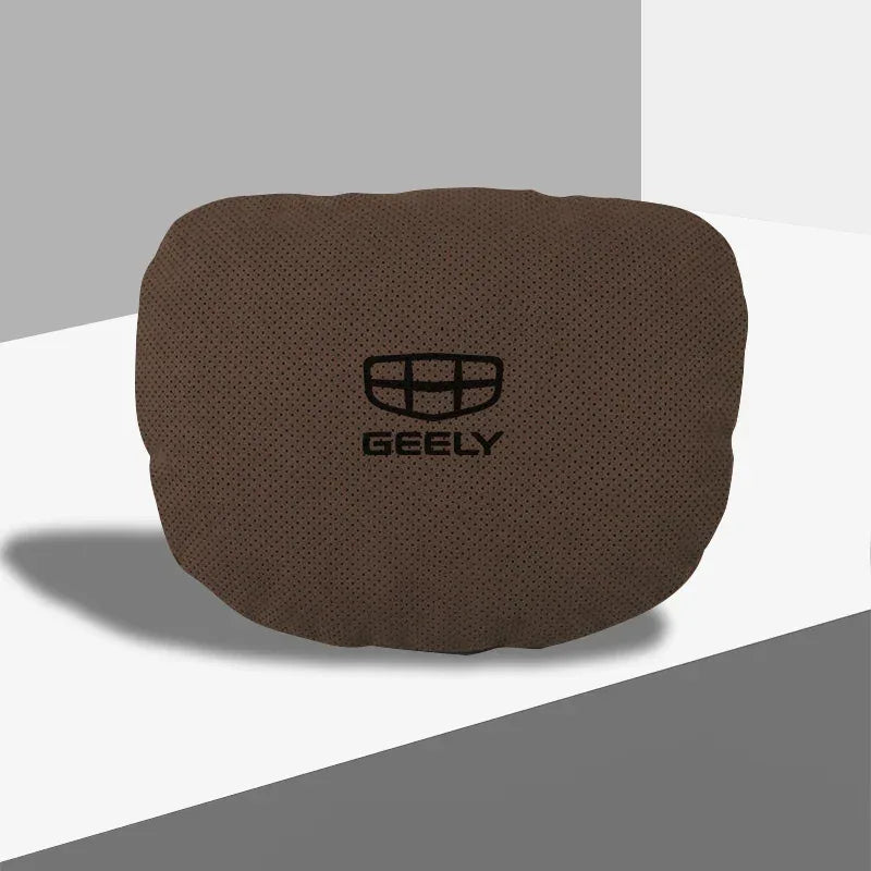 Geely Car Headrest & Lumbar Support Pillow - Headrest brown