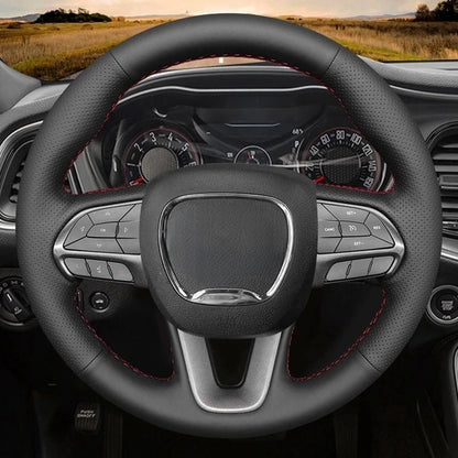 Dodge Hand-Stitched Leather Steering Wheel Cover