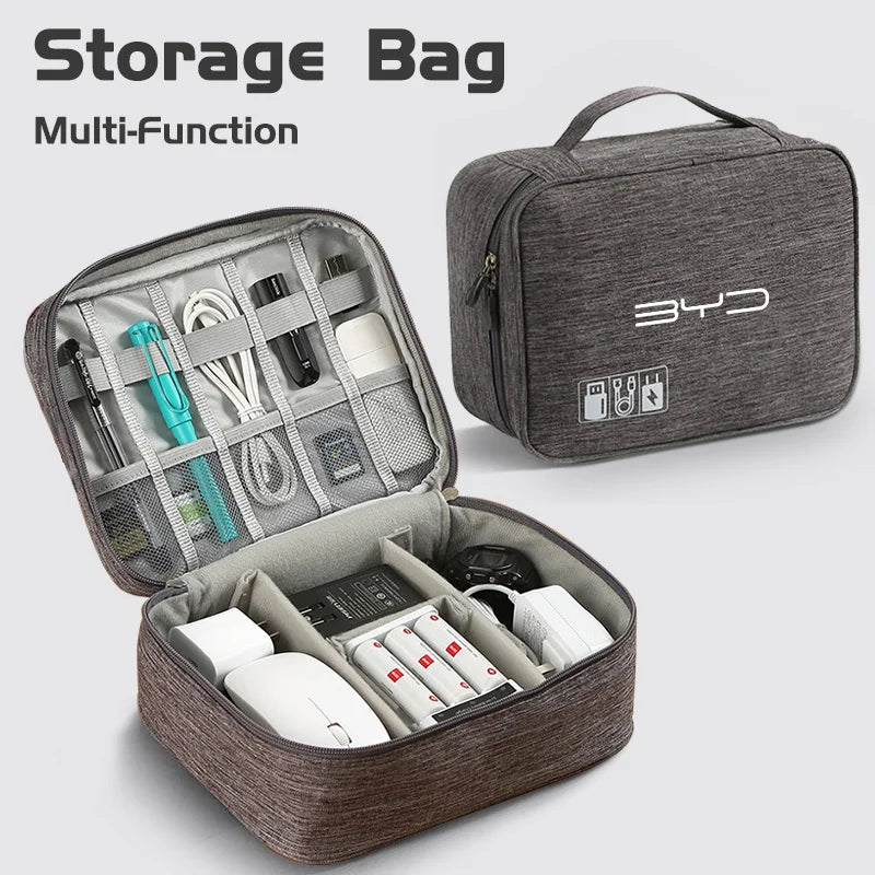 BYD Car Multi-Function Storage Bag Travel Organizer with Compartments