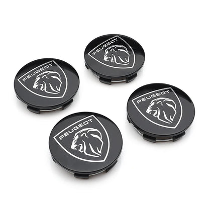 4Pcs Peugeot Wheel Center Hub Caps