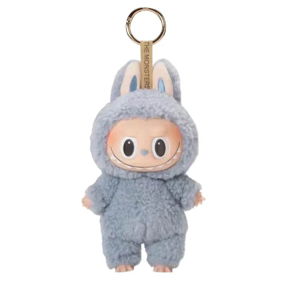 Labubu Plush Keychain – Kawaii Monster Backpack Pendant - Brown