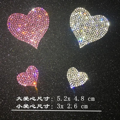 Bling Diamond Crystal Car Stickers Anti-Scratch Rhinestone Decals