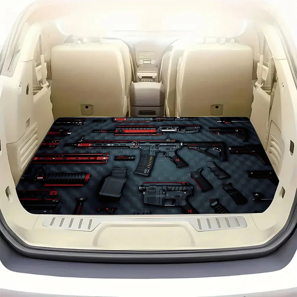 Gun Print Trunk Mat for Sedans, SUVs & Trucks