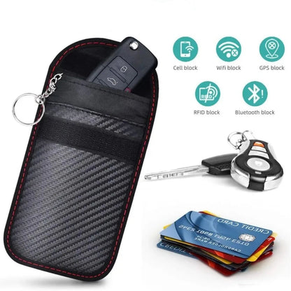 Faraday Key Fob Pouch — RFID Signal Blocking Car Key Bag