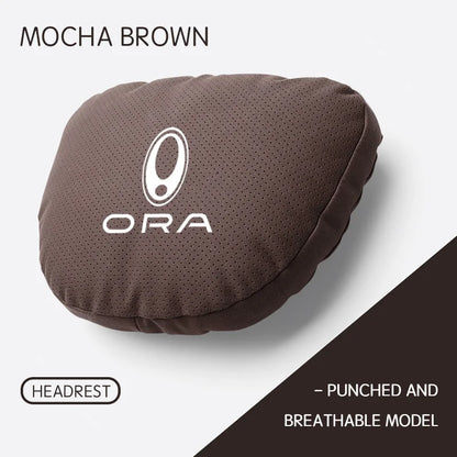 GWM ORA Car Neck Headrest & Lumbar Support Pillow Set