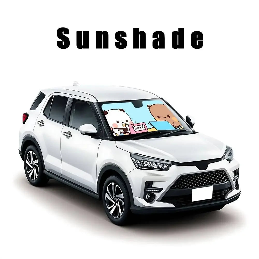 Bubu Dudu Universal Car Sunshade Windscreen Folding Visor Cover - D
