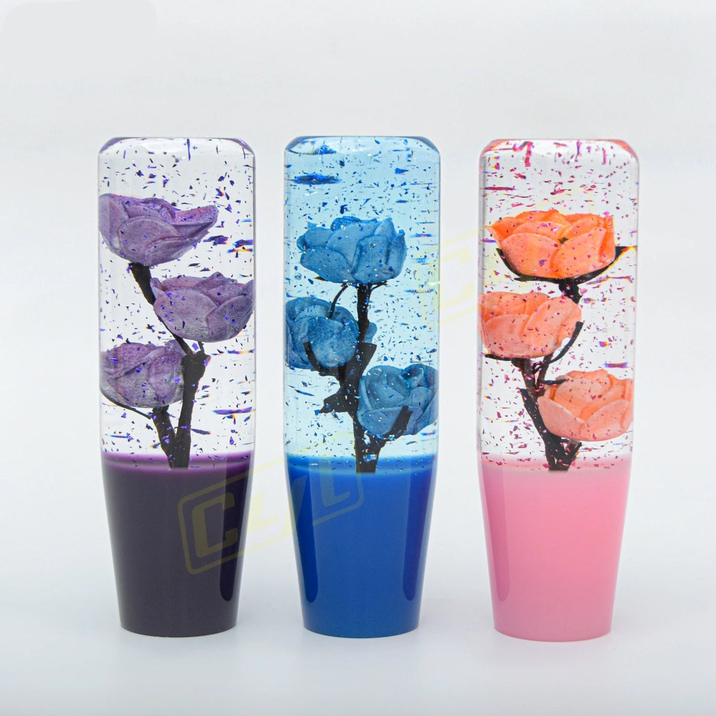 JDM Flower Acrylic Gear Shift Knob Universal 15cm Racing