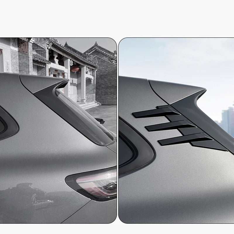 Geely EX5 / Galaxy E5 Rear Window Wind Blade – Sports Louver Wing Modification (2024–2026) - Bright black