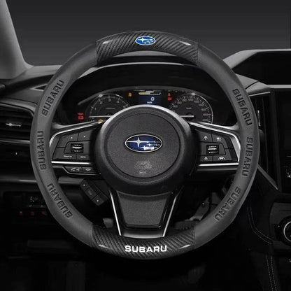 Subaru Steering Wheel Cover - Round Red