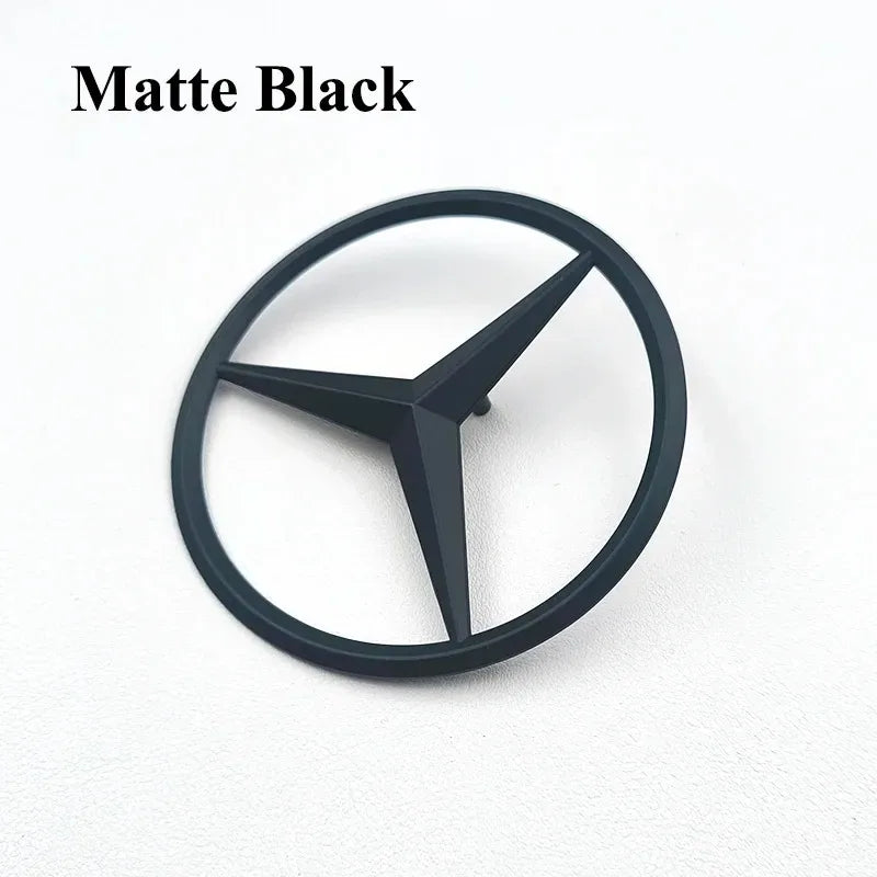 Mercedes-Benz 3D Star Rear Trunk Emblem Badge - Matte Black / GLS X167 97mm