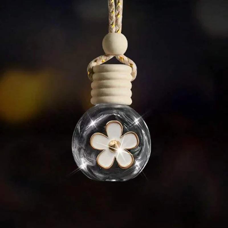 Cartoon Car Glass Aromatherapy Bottle Mirror Dashboard Pendant