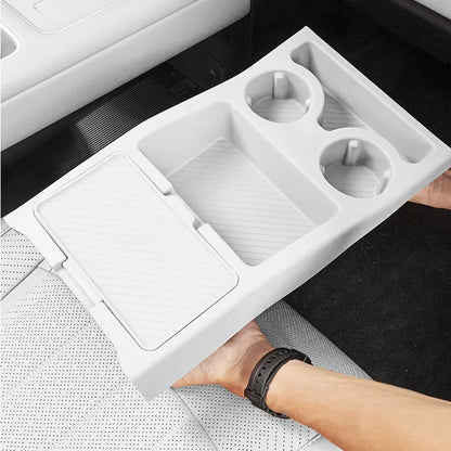 For BYD Ti7 Leopard Titanium 7 Accessories 2025 2026 Center Console Storage Box Double Layer Silicone Water Cup Storage Box