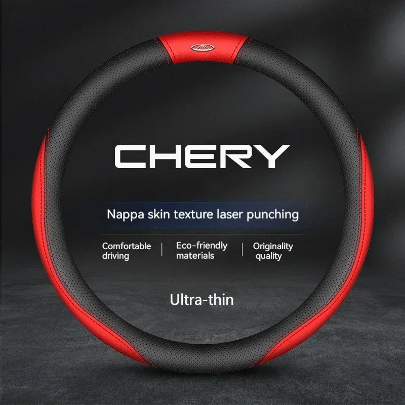 Chery Suede Leather Steering Wheel Cover