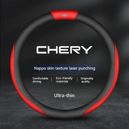 Chery Suede Leather Steering Wheel Cover