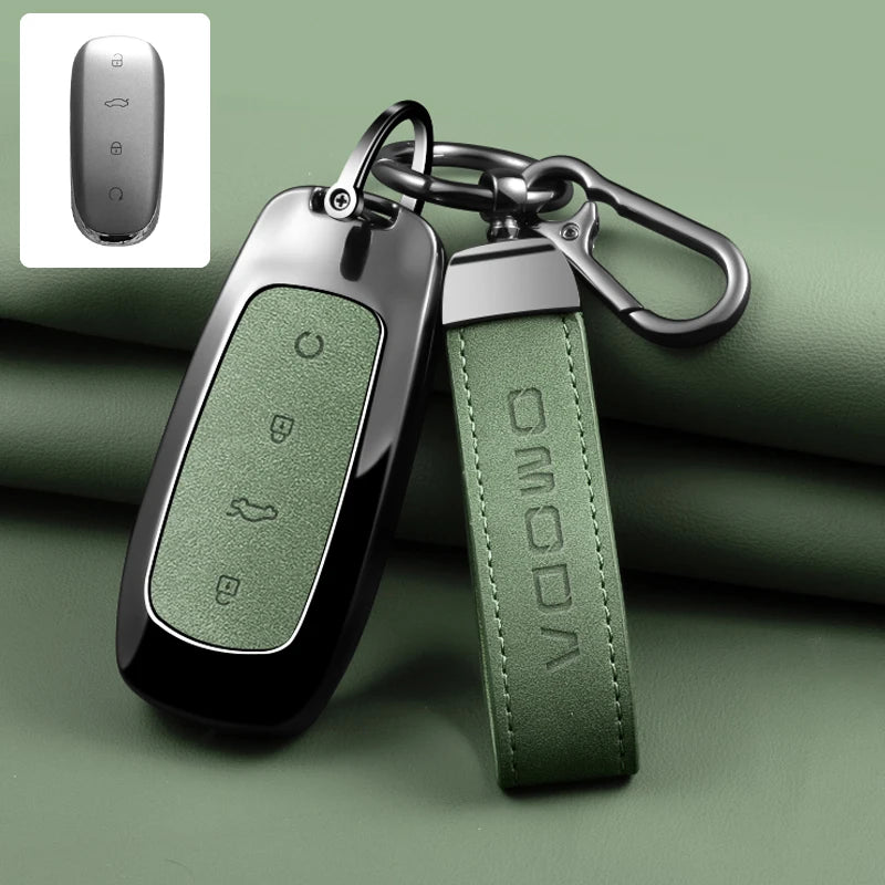 Zinc Alloy Leather Car Key Case Chery Omoda C7 2025 2026 Cover