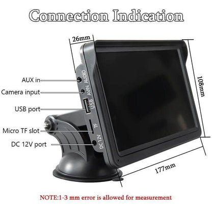 Portable Universal Touchscreen Car Multimedia Video Player – Wireless CarPlay & Android Auto - 