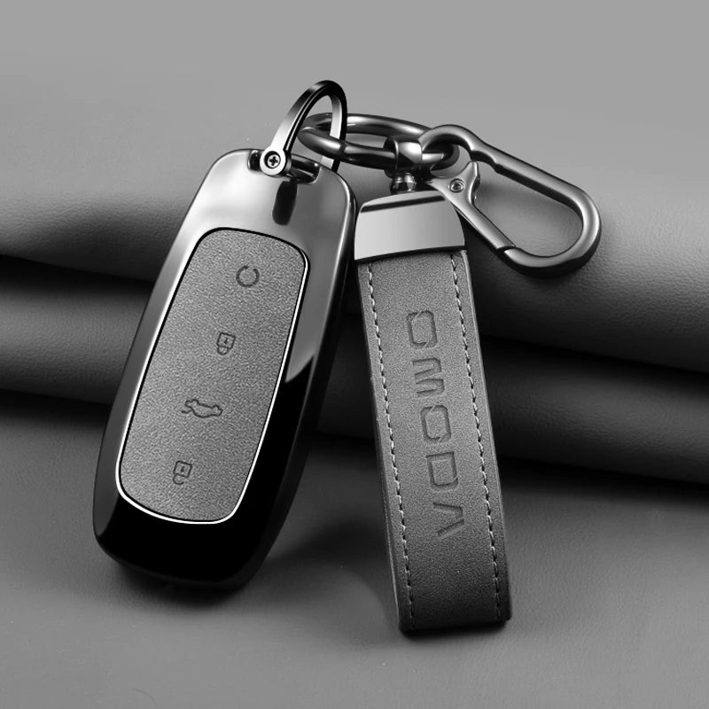 Zinc Alloy Leather Car Key Case Chery Omoda C7 2025 2026 Cover