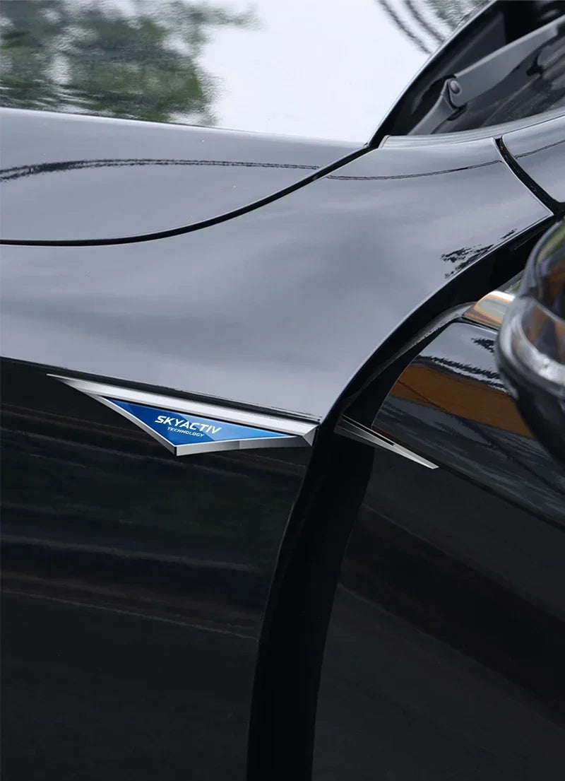 Mazda 3D Alloy Car Stickers – 2-Piece Decorative Emblem Set