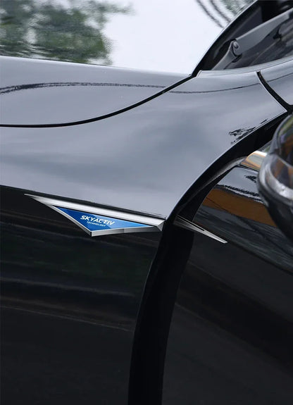 Mazda 3D Alloy Car Stickers – 2-Piece Decorative Emblem Set