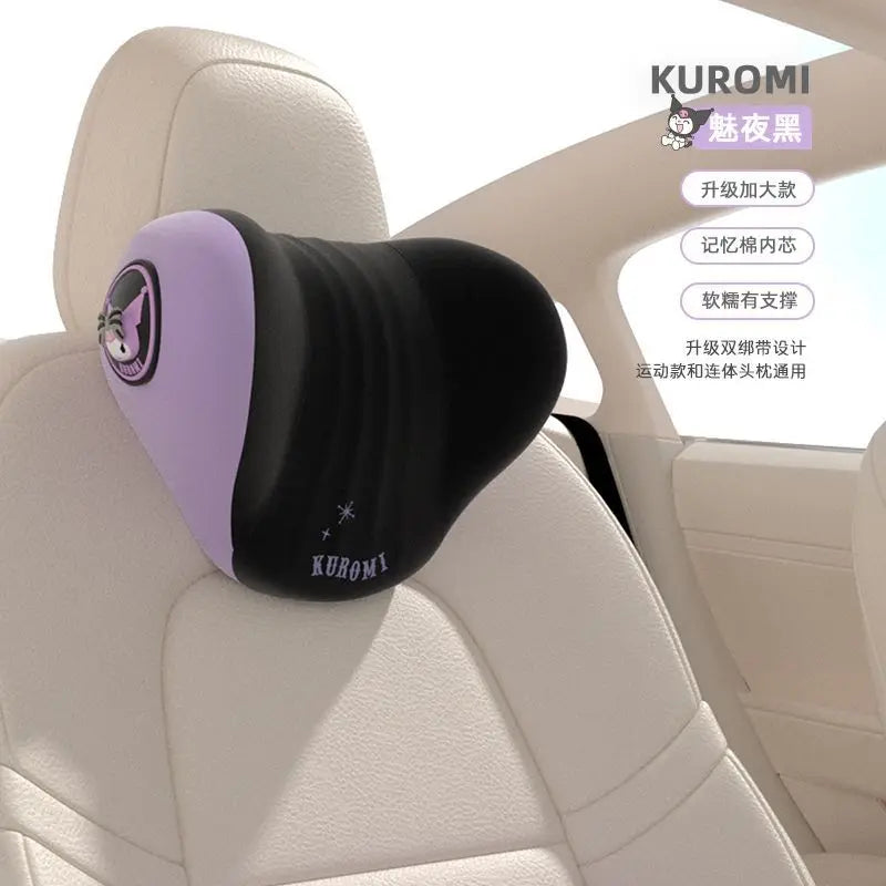 Sanrio Hello Kitty Kuromi & My Melody Car Headrest & Lumbar Pillow