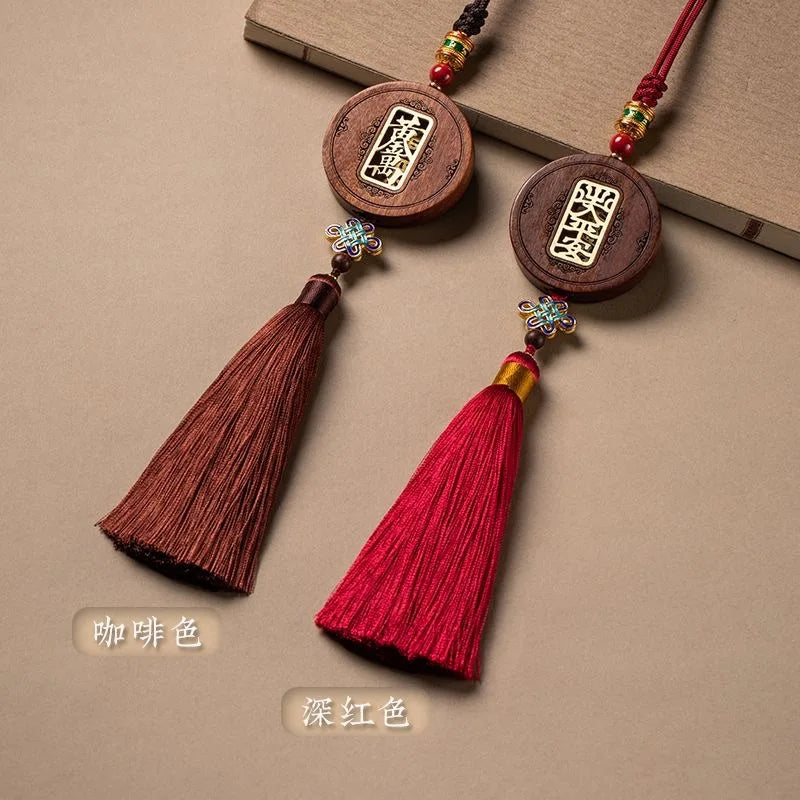 Red Sandalwood Car Rearview Mirror Pendant