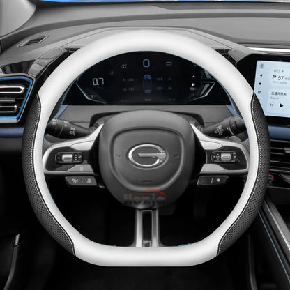 D Type Leather Steering Wheel Cover for GAC GS3 Emzoom Empow