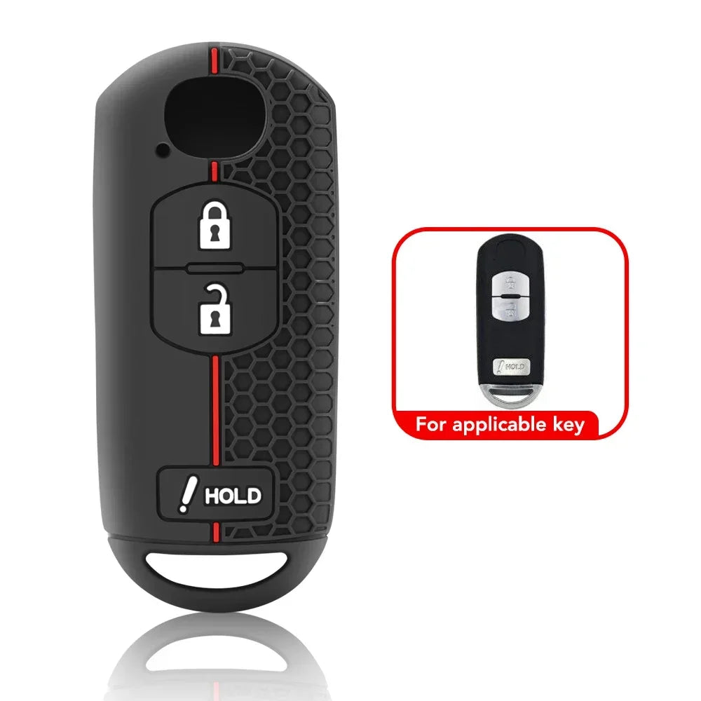 Mazda Silicone Key Cover — CX-5, CX-3, MX-5 Miata, 2 to 4 Button